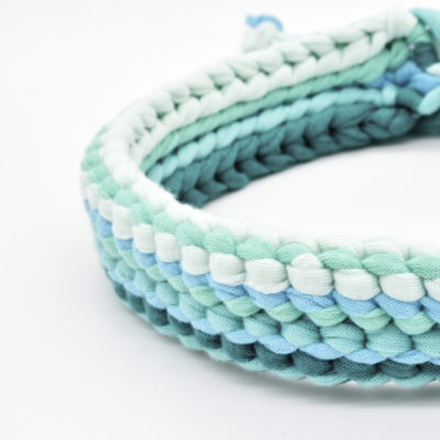 Pet Collar in Ombre Green
