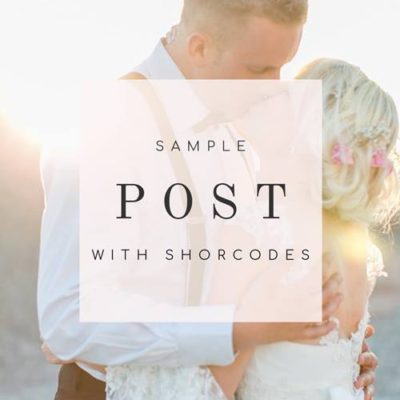 Sample post with shortcodes
